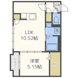 プレジオS11【4階】の間取り