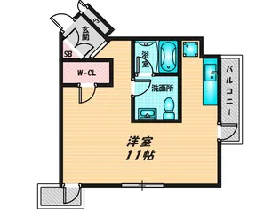 アルテハイム東大阪【6階】の間取り