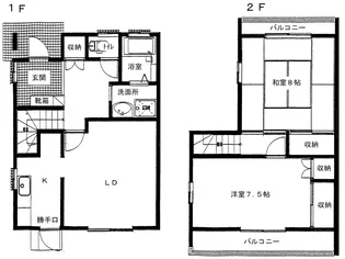 平塚ハイツ3号地【2階】の間取り