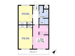 ドリーム12【4階】の間取り