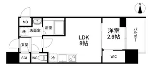 セレニテ本町東リアン【7階】の間取り