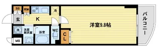 カスタリア新梅田【5階】の間取り