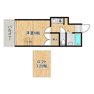 スクラム西川原【2階】の間取り