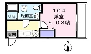 ピュア氷川台五番館【1階】の間取り