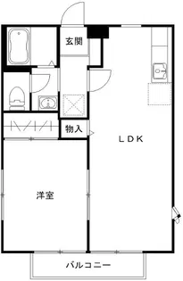 ボヌール【1階】の間取り