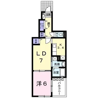 ピュアライフ【1階】の間取り