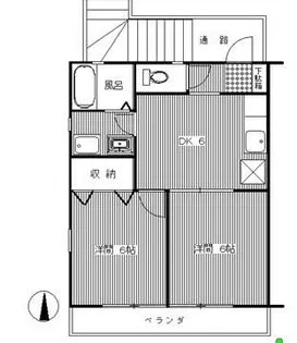 アンソレイエ【2階】の間取り