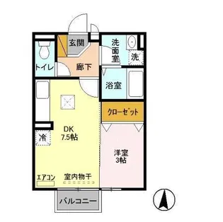 APーAKI【1階】の間取り