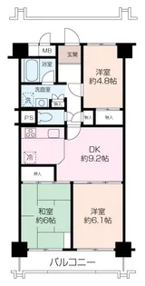 ハイネス久里浜【5階】の間取り
