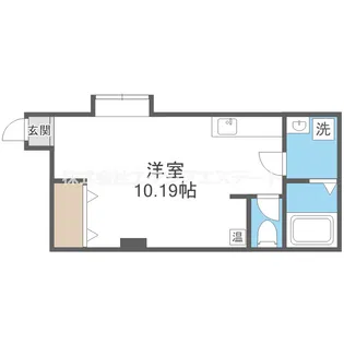 オリエントシティ姫島【1階】の間取り