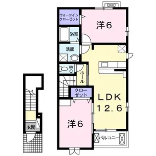 リノ・ガーデン レア【2階】の間取り
