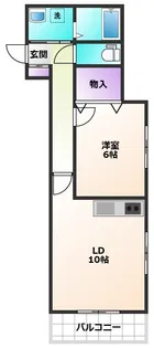 フローレンス【1階】の間取り
