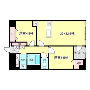 天保山第一コーポ【4階】の間取り