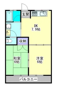 コーポアンジェラス II【1階】の間取り