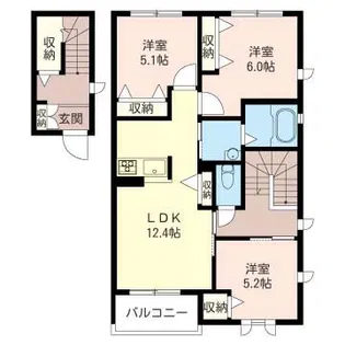 グリナージュ茅ヶ崎 II【2階】の間取り
