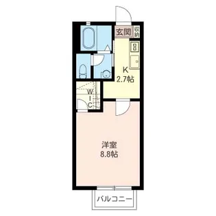 レフィナード鵠沼III【1階】の間取り