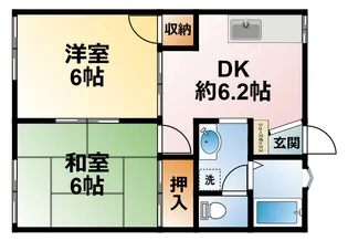 千葉県東金市南上宿【アパート】の間取り