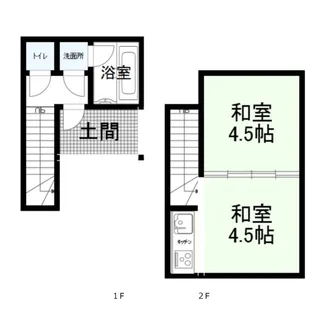 ヴィラ中野【2階】の間取り