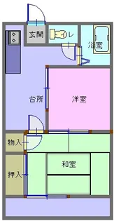 サクラコーポ【1階】の間取り
