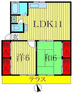 アミーコーポ【2階】の間取り