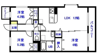 スマイル3【3階】の間取り