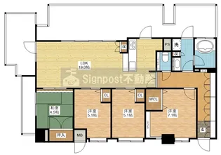 ロフティ立山公園【7階】の間取り