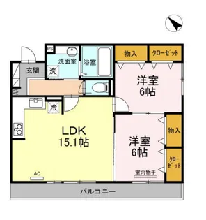 アドレ・コスモス【3階】の間取り