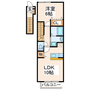 グレースガーデントミー【2階】の間取り