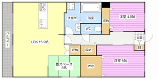 ヴィーブル東若林【1階】の間取り
