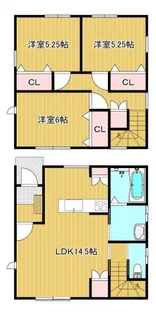 佐賀県神埼市千代田町用作【一戸建】の間取り