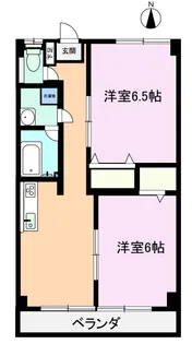 光陽ハイツ【5階】の間取り