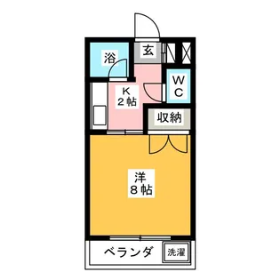 大嶋ハイツII【3階】の間取り