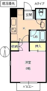 ラ・フォーレあんず【1階】の間取り