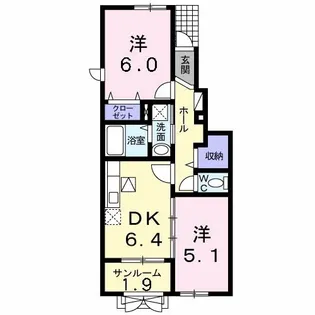 アニュードムス I【1階】の間取り