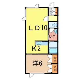 LifeこあEast【1階】の間取り