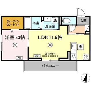 ロイヤルタウン日の出【1階】の間取り