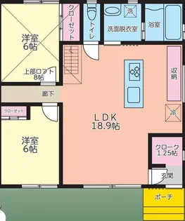 ツインB【1階】の間取り