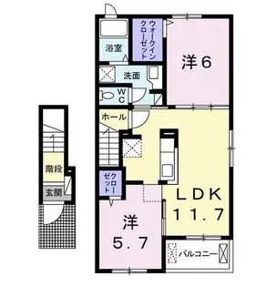 香川県高松市屋島西町【アパート】の間取り