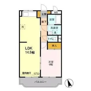 フェリス上柴【2階】の間取り