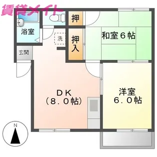 ハイツ後藤 B棟【1階】の間取り