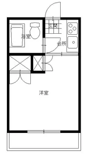 パークサイドマンション【2階】の間取り