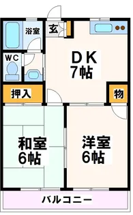 東京都府中市白糸台5【アパート】の間取り