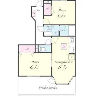 プリムローズ【1階】の間取り