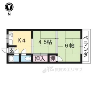 丸善ハイツ【2階】の間取り