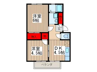 栄ハイツ A棟 B棟【1階】の間取り
