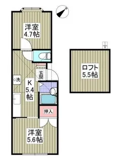 あやめ台ハイリビング壱番館【2階】の間取り