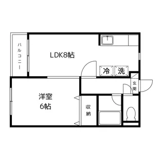 グリーンハイムユー&ユー【1階】の間取り