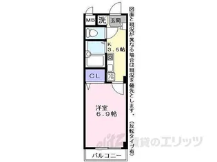 スーリールII番館【3階】の間取り