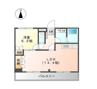ルミナス西山本【2階】の間取り