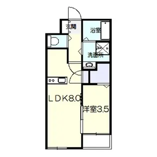 St.Residence七道【2階】の間取り